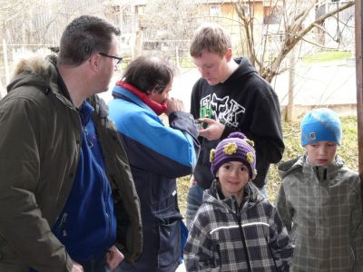 Michael HofstÃ¤tter, Oberstdorf. Der Nachwuchs in der Pistenraupenmodellbauszene fehlt nicht.
