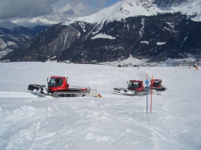 Pistenbully's im Einsatz
(Savognin) Thomas Muff
