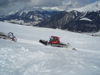 Pistenbully's im Einsatz
(Savognin) Thomas Muff
