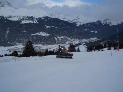 Pistenbully's im Einsatz (Savognin)
