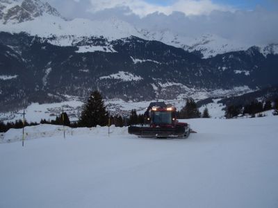 Pistenbully's im Einsatz (Savognin)
